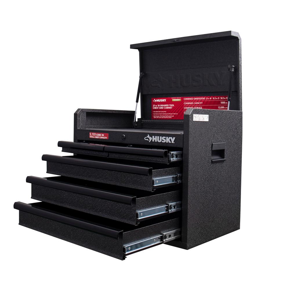 26 in. W 5-Drawer Tool Chest in Textured Black