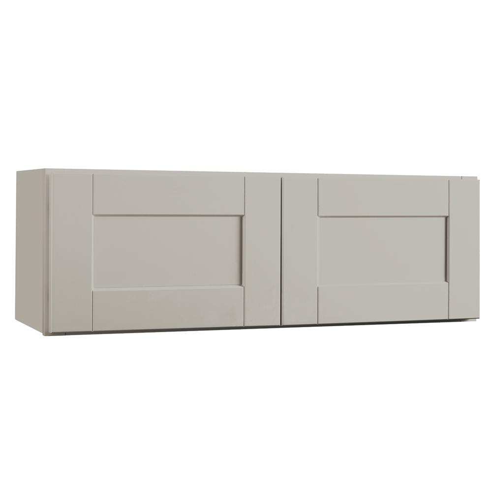 Hampton Bay Shaker Assembled 36x12x12 in. Wall Bridge Kitchen Cabinet