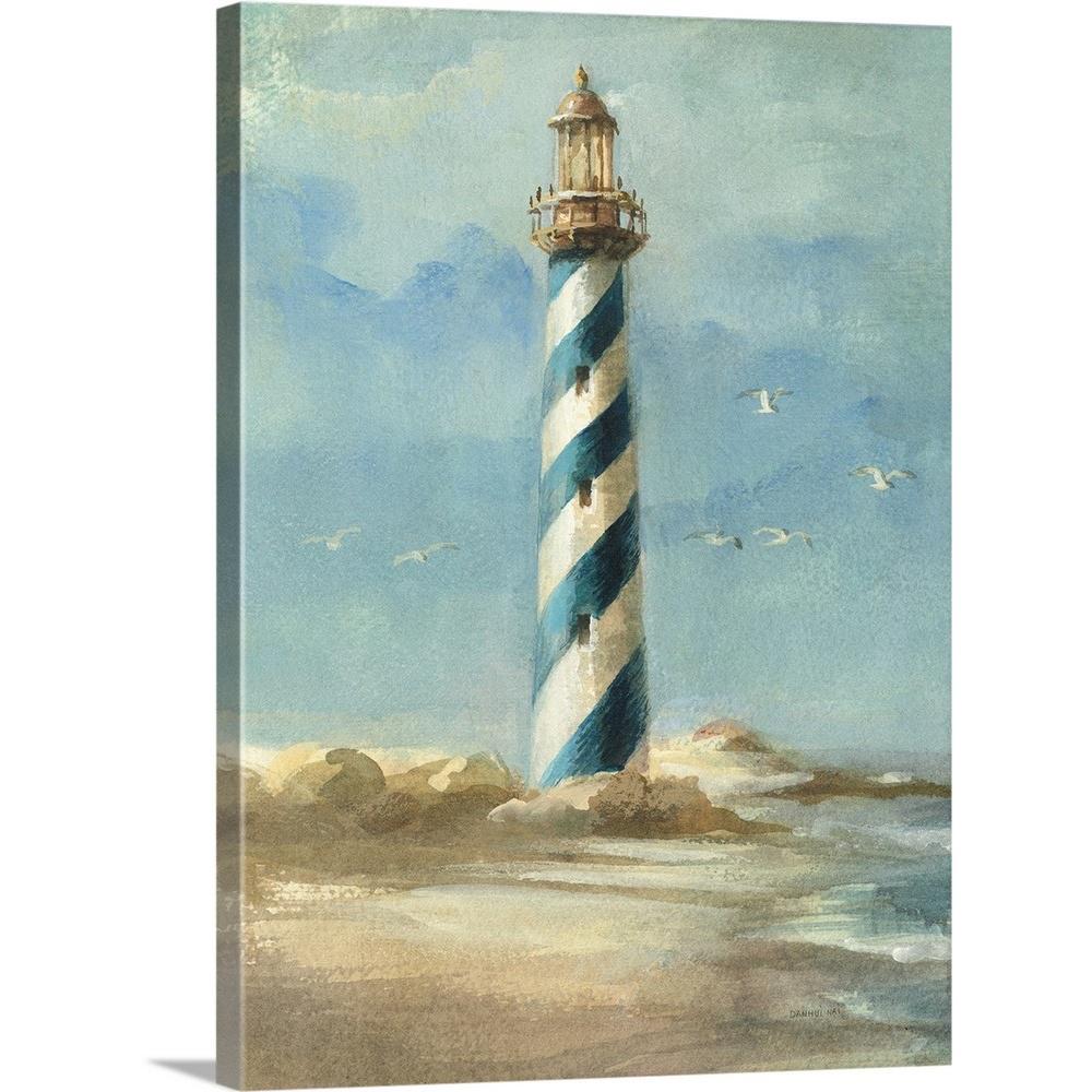 Greatbigcanvas Lighthouse I By Danhui Nai Canvas Wall Art 2219490 24 18x24 The Home Depot