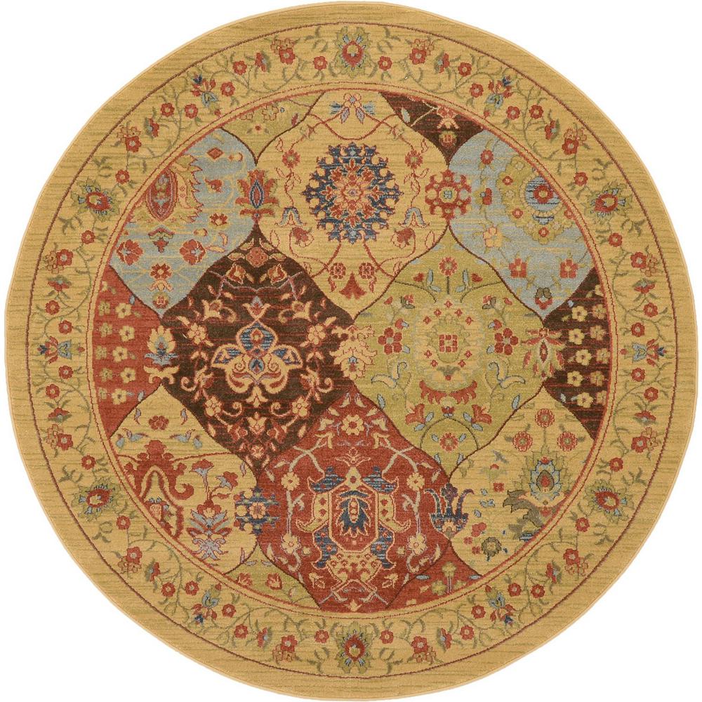 nuLOOM Trellis Tan 6 ft. x 6 ft. Round Area RugMTVS27A606R The Home