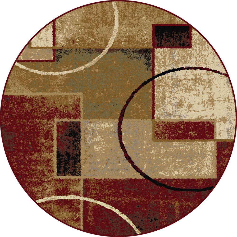Tayse Rugs Festival Multi 5 Ft X Round Contemporary Area Rug Tayse Rugs Festival Multi 5 Ft X Round Contemporary Area Rug