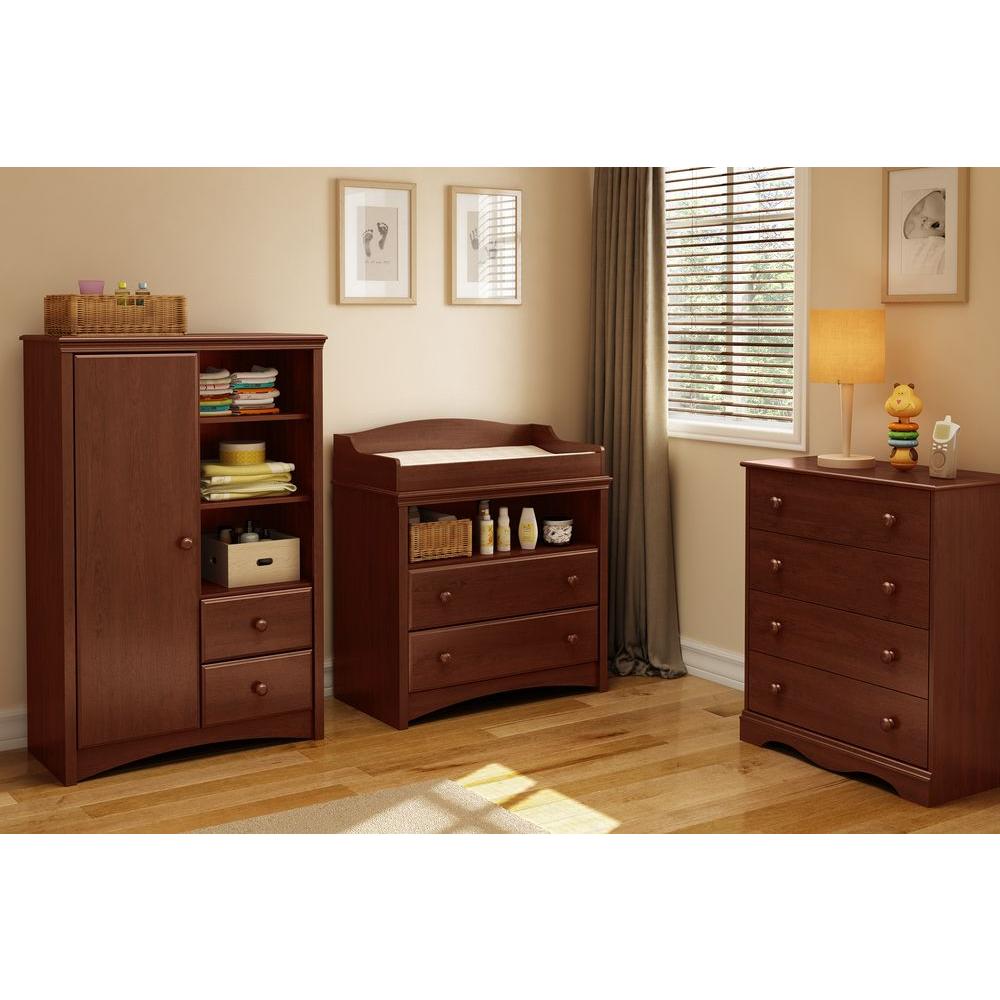 South S Sweet Morning 2 Drawer Royal Cherry Changing Table South S Sweet Morning 2 Drawer Royal Cherry Changing Table