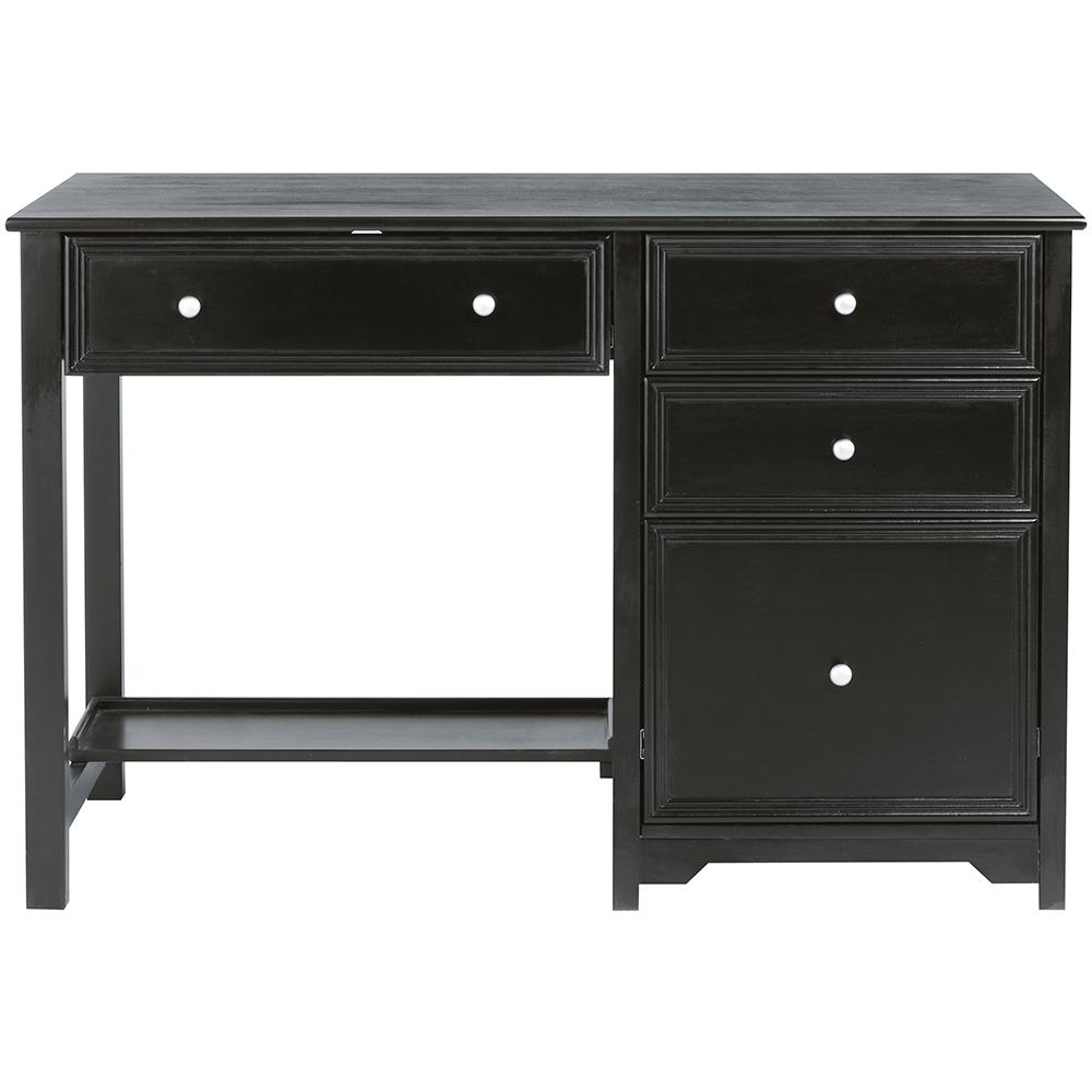  Home  Decorators  Collection Oxford  Black Desk  with Shelf 