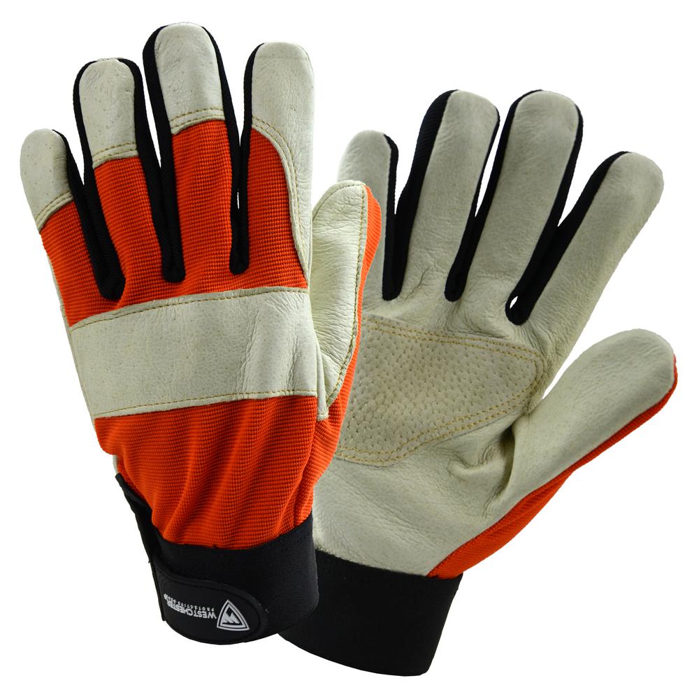 West Chester Pro Series Heavy Duty Split Cowhide Gloves Large