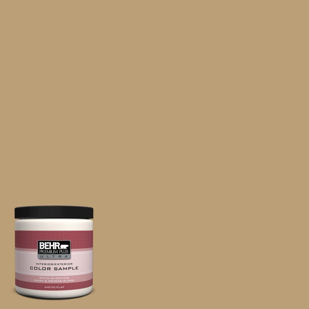 BEHR Premium Plus Ultra 8 oz. PMD50 Winter Wheat Interior/Exterior