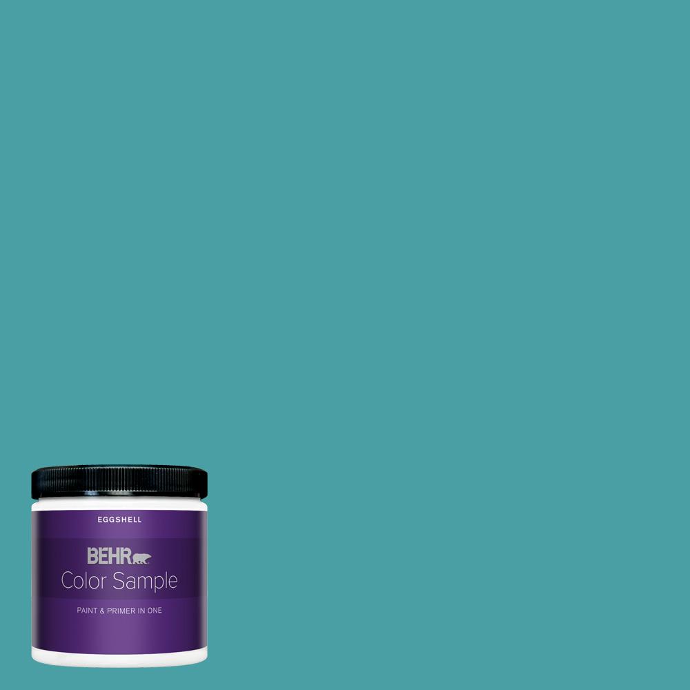 BEHR PREMIUM PLUS 8 oz. M4605 Aqua Fresco Eggshell Enamel Interior