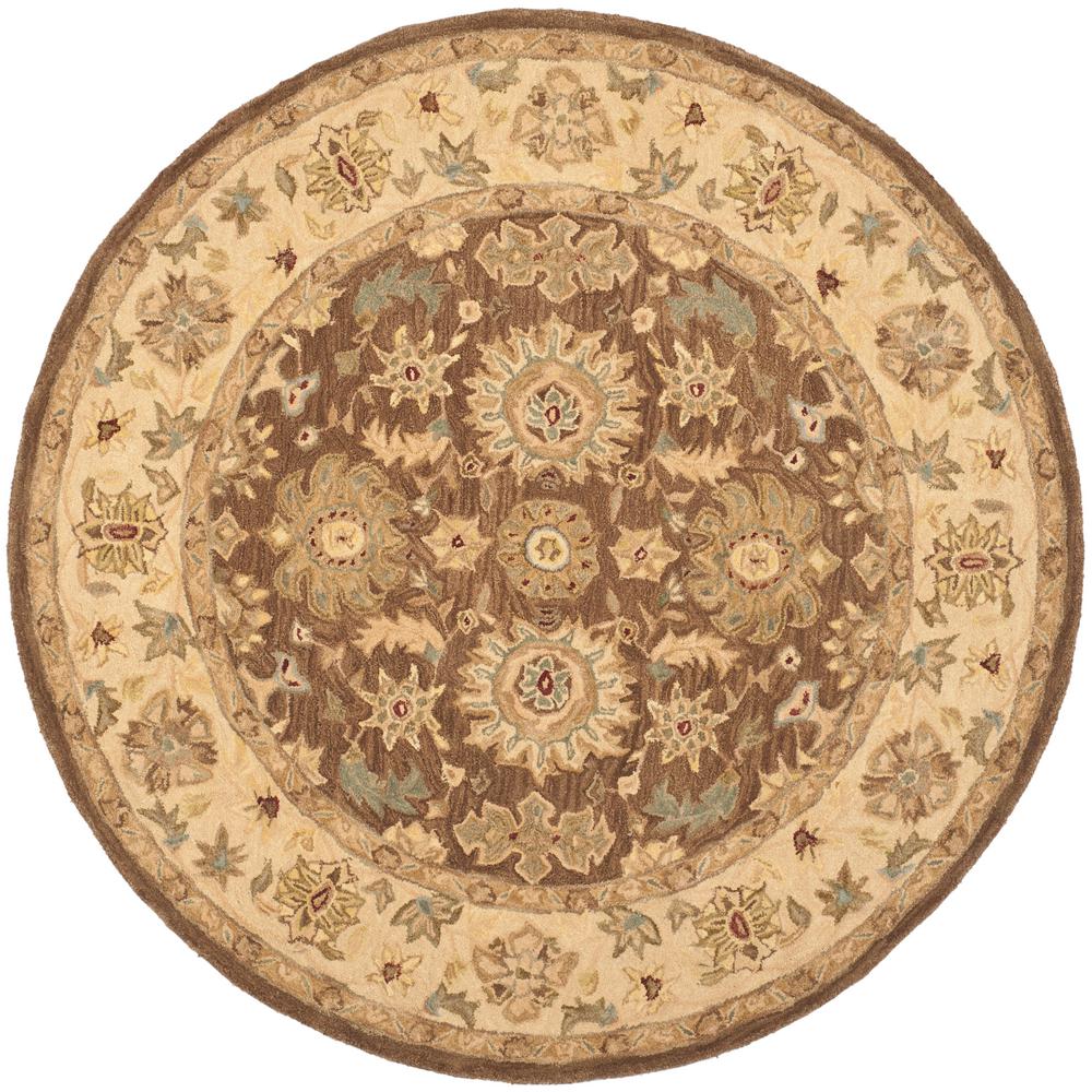 Safavieh Anatolia Brown Beige 6 Ft X Round Area Rug