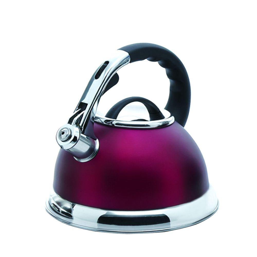 Creative Home Camille 12 Cup Stovetop Tea Kettle In Cranberry 77031   Cranberry Creative Home Tea Kettles 77031 64 1000 