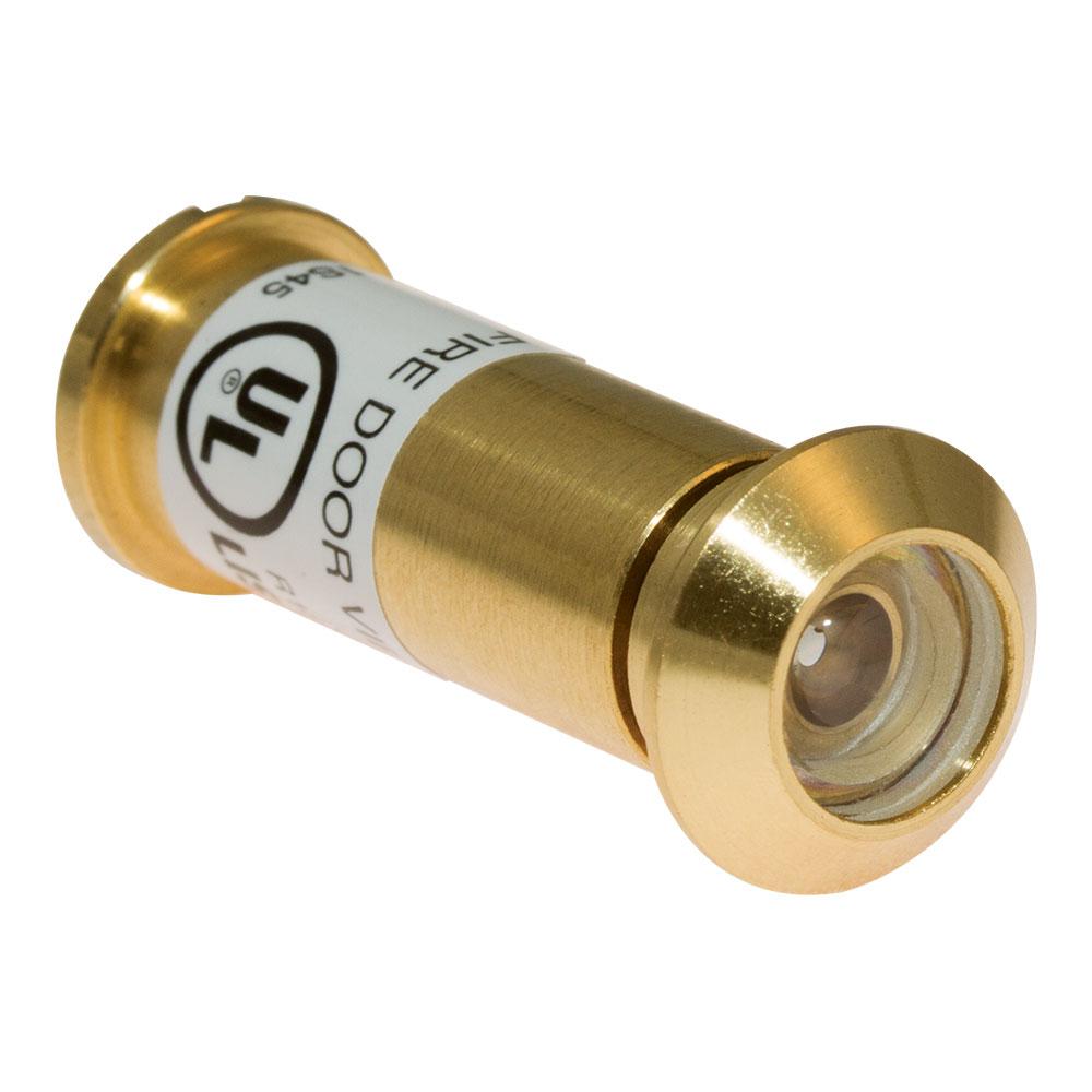 Accent Builders Hardware 160° Bright Brass Door Viewer with Glass
