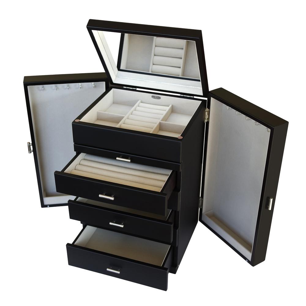 Mele Co Geneva Java Finish Wooden Jewelry Box 00879f13 The