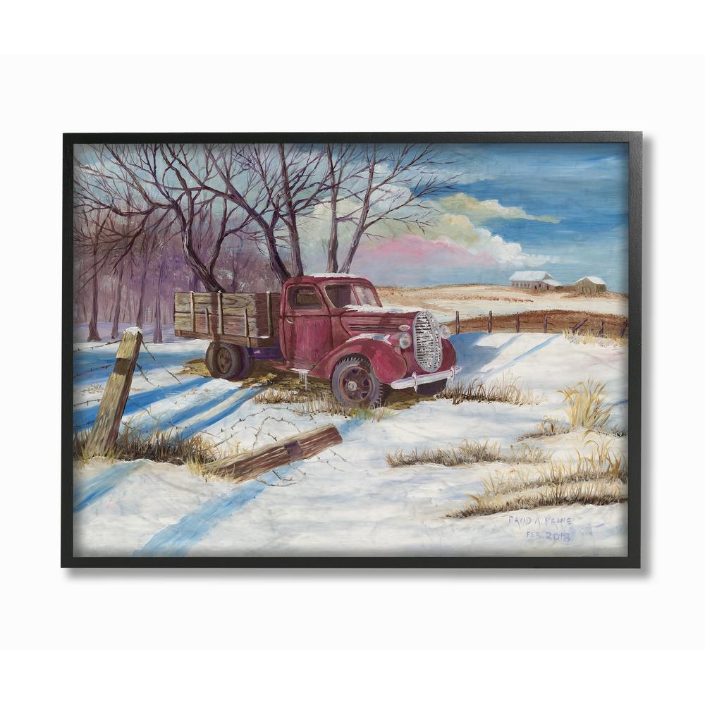 The Stupell Home Decor Collection 24 In X 30 In Red Pickup