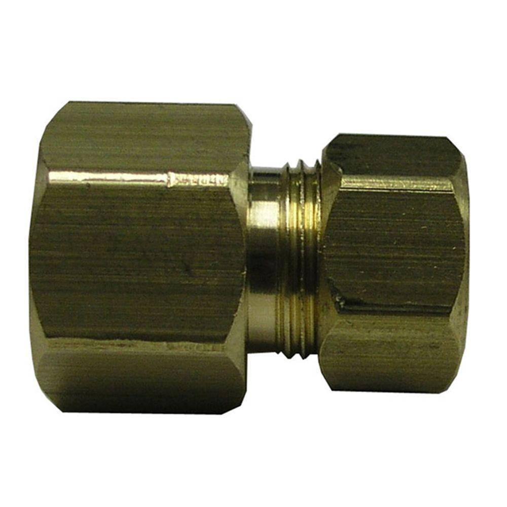 Everbilt 14 In X 38 In Fine Thread Fl Lead Free Brass Compression Adapter Fitting 800779 3231