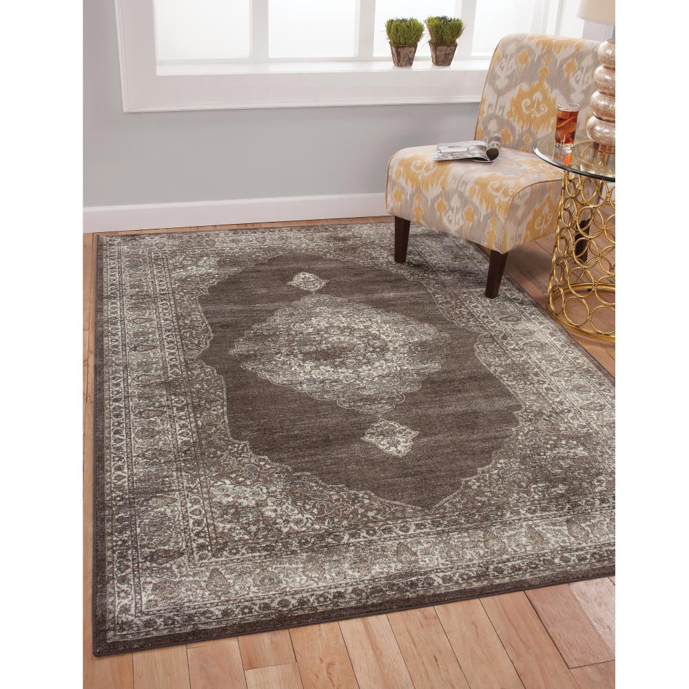 Sams International Sonoma Bryson Chocolate 5 ft. 3 in. x 7 ft. 6 in