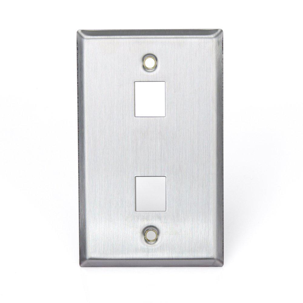 LOT OF 75 NEW LEVITON 43080-1L2 430801L2 STAINLESS STEEL WALL PLATE 1-GANG