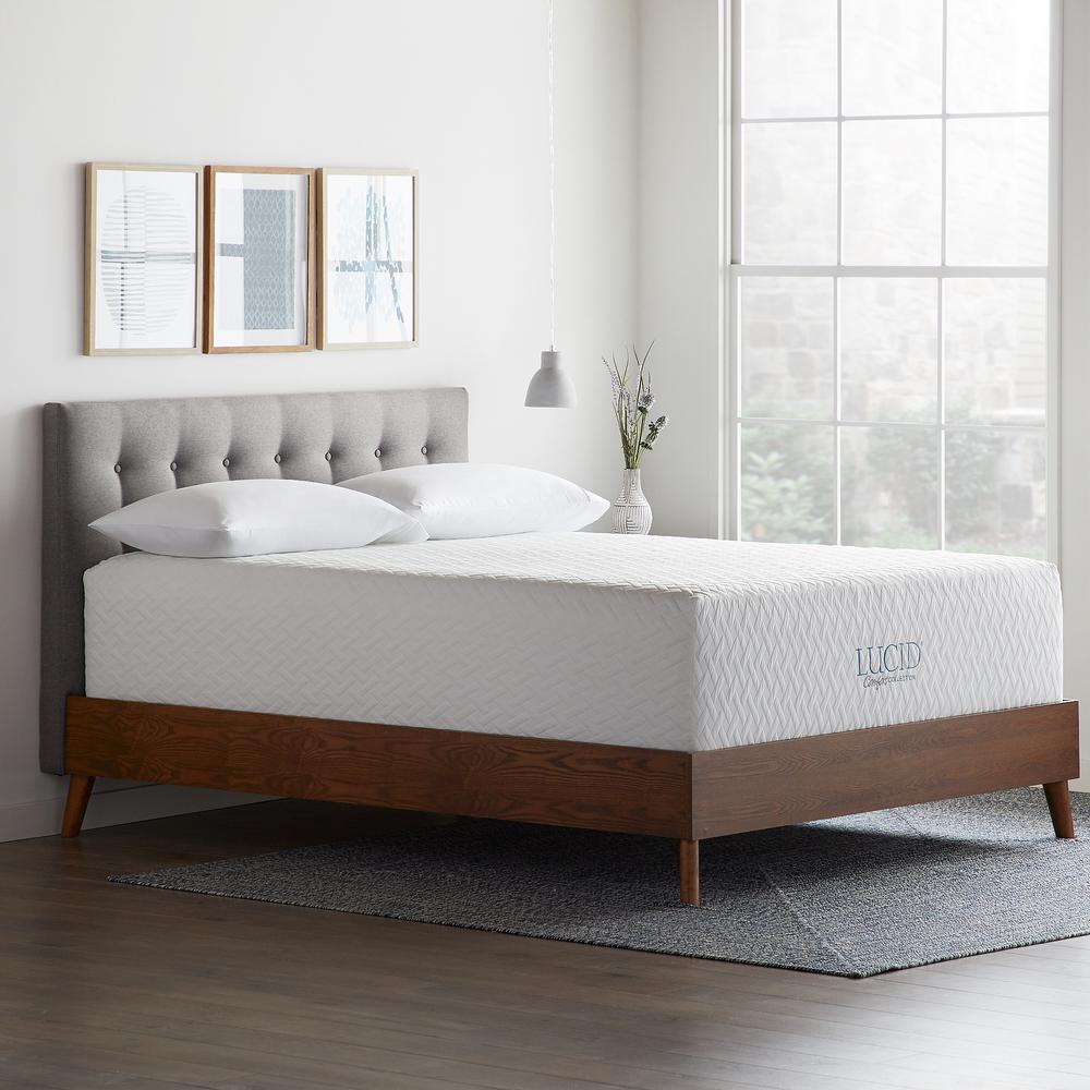 Lucid Comfort Collection 16 In Cal King Plush Surecool Gel