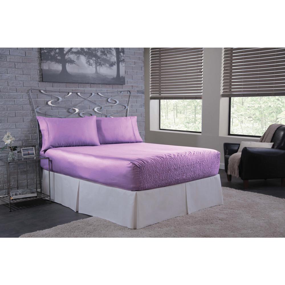 Bed Tite Satin Lilac California King Sheet Set 844067024049 The Bed Tite Satin Lilac California King Sheet Set