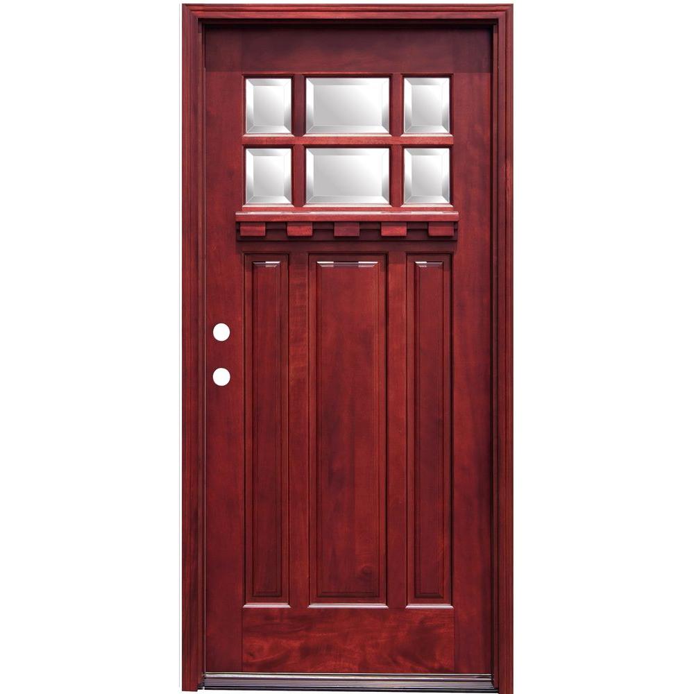 Exterior craftsman door