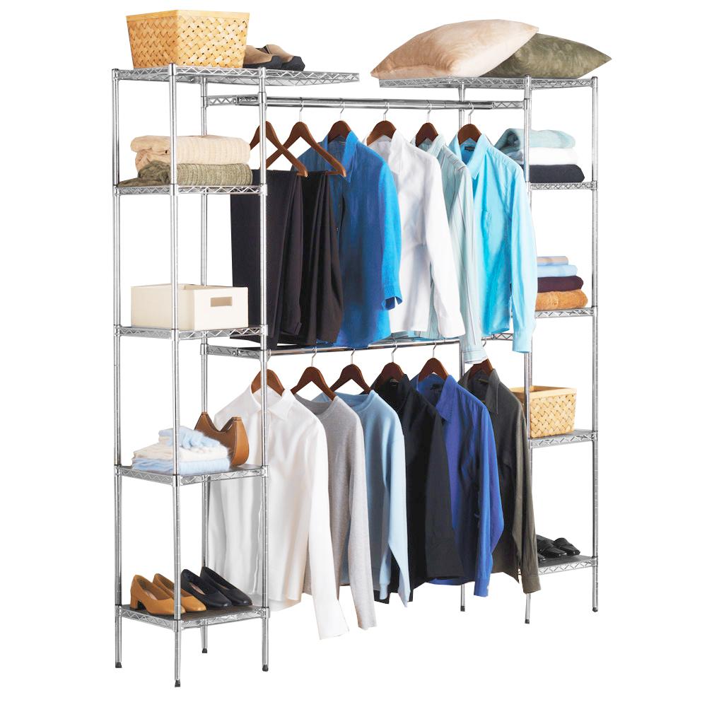 Seville Classics Ultrazinc Expandable Closet Organizer System