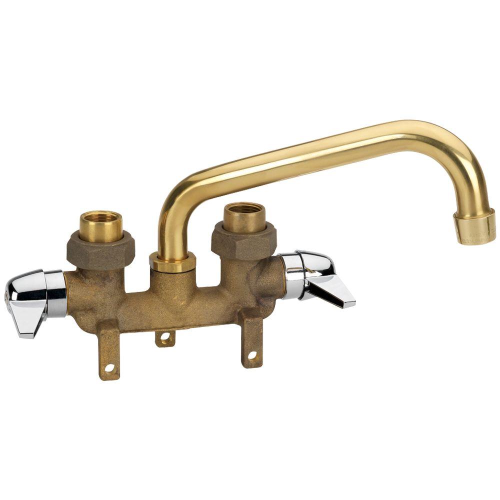 Homewerks Worldwide 2 Handle Laundry Tray Faucet In Rough Brass