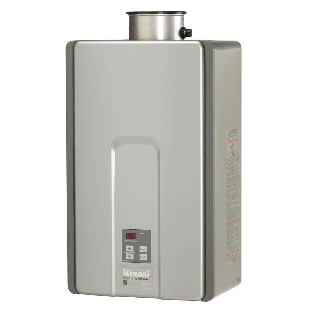 Rinnai High Efficiency Plus 9.8 GPM Residential 199,000 BTU/h 58.3 kWh Propane Interior Tankless Water Heater