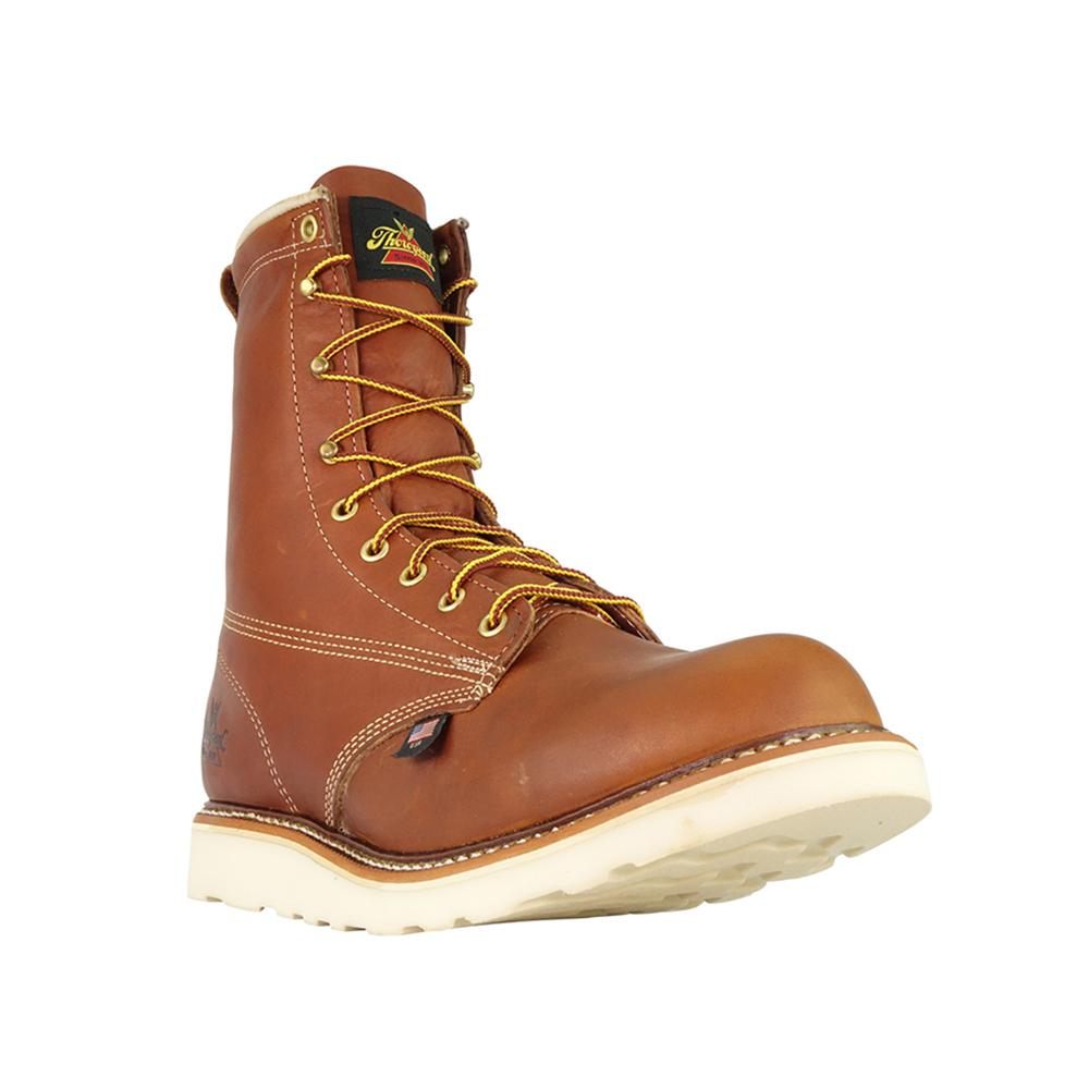 THOROGOOD AMERICAN HERITAGE PLAIN-TOE WEDGE 8/" WORK BOOTS 814-4364 ALL SIZES