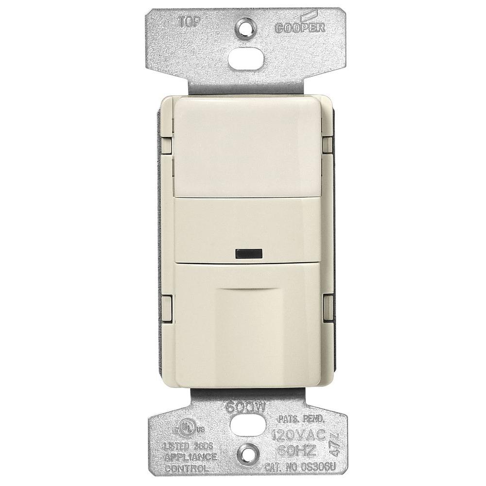 Ivory EATON OS306U-V Passive Infrared Wall Mount Occupancy Vacancy Sensor