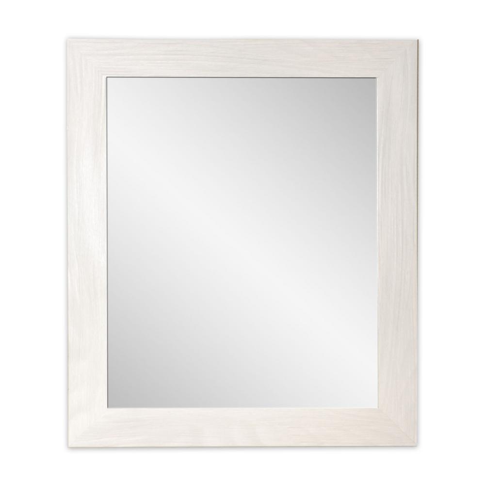 Brandtworks 22 In X 32 In Classic Rectangle Framed Gray Accent Mirror Bm101s The Home Depot