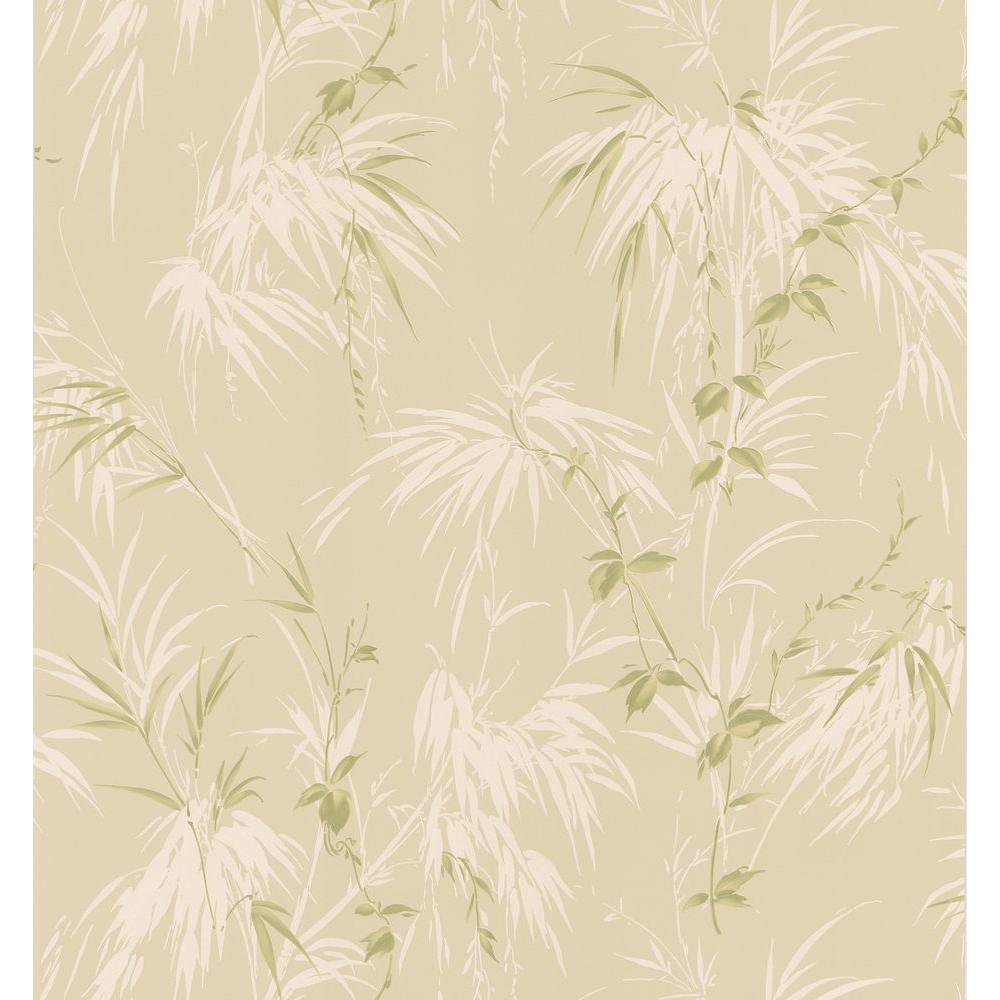 Brewster Bath Bath Bath III Tan Fern Wallpaper Sample14963833SAM