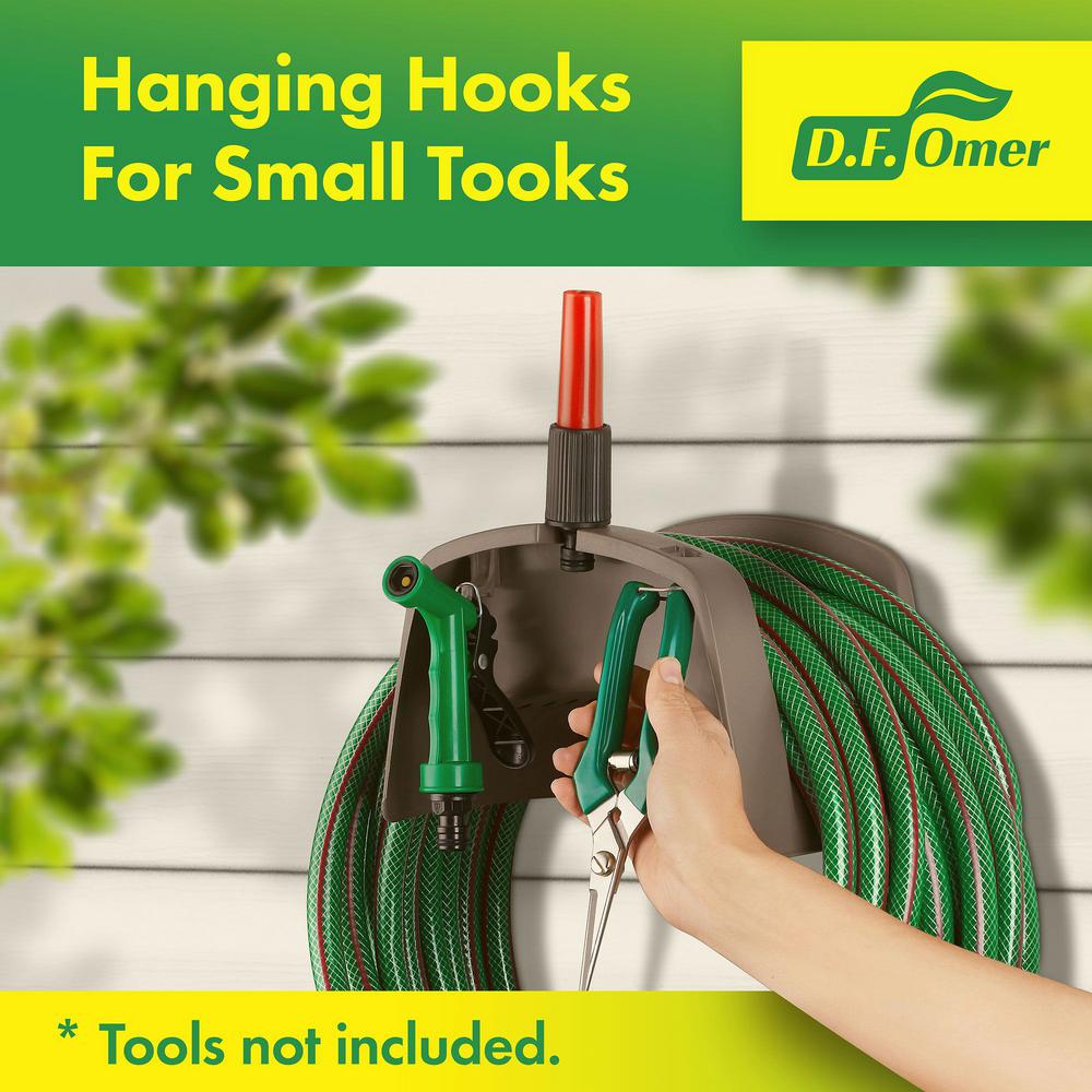 Df Omer Plastic Garden Water Hose Holder Fits 50 Ft Wall Mount Rack Hanger For Outside With Hanging Hooks Hhh 03 Gray The Home Depot - Heavy Duty Wall Mounted Garden Hose Pipe Hanger Storage Hook Df Omer Plastic Garden Water Hose Holder Fits 50 Ft Wall Mount Rack Hanger For Outside With Hanging Hooks Hhh 03 Gray The Home Depot - Heavy Duty Wall Mounted Garden Hose Pipe Hanger Storage Hook