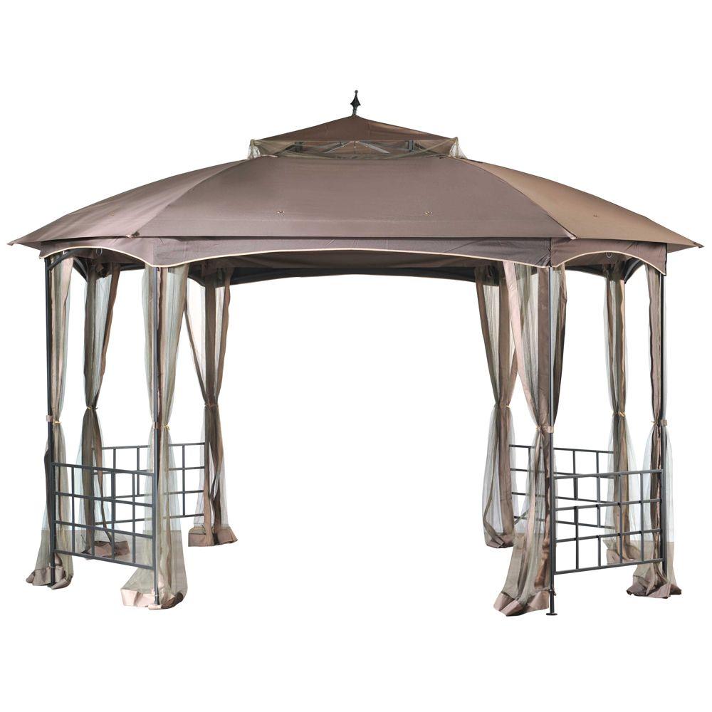 sunjoy cardiff 12 ft x 10 ft steel fabric gazebo l gz660pst the home depot sunjoy cardiff 12 ft x 10 ft steel fabric gazebo l gz660pst the home depot