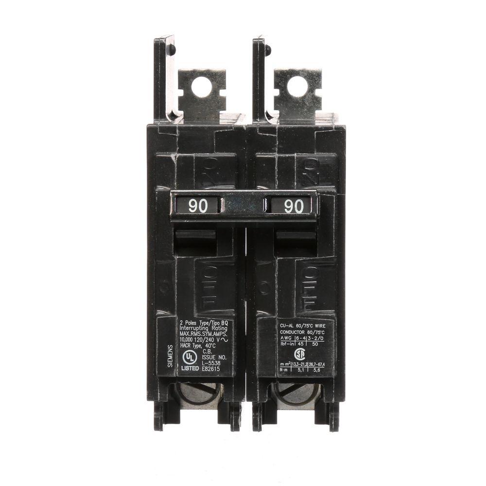 UPC 783643102477 product image for 90 Amp Double-Pole Type BQ 10 kA Lug-In/Lug-Out Circuit Breaker | upcitemdb.com