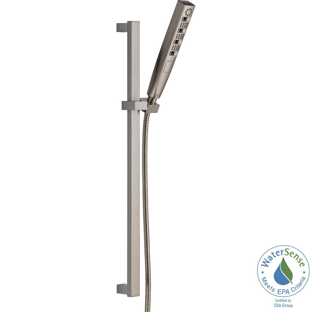 Delta Ara 1Spray Handshower with Slide Bar in Stainless Featuring The