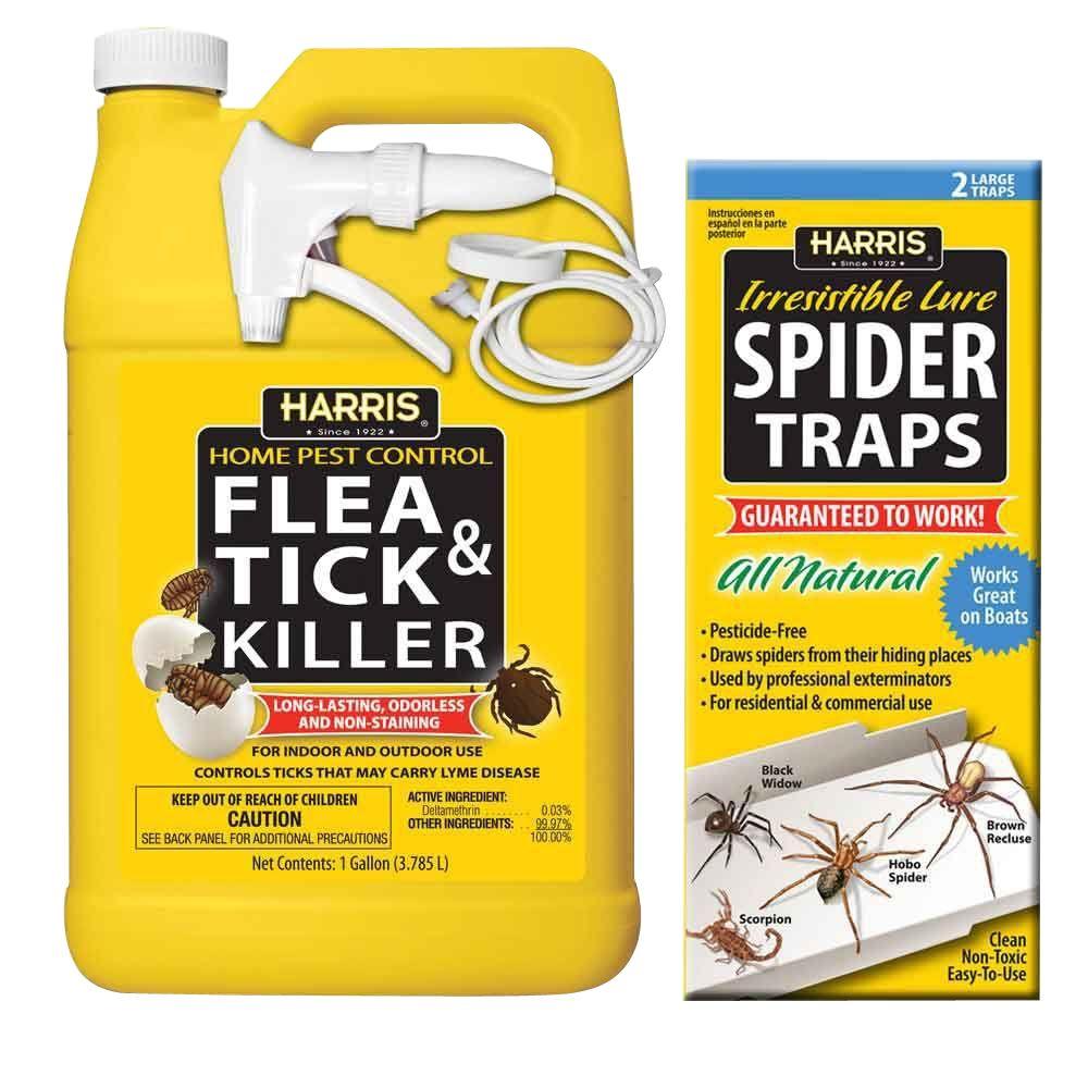 Harris Flea and Tick Killer and Spider Trap Value Pack by Harris