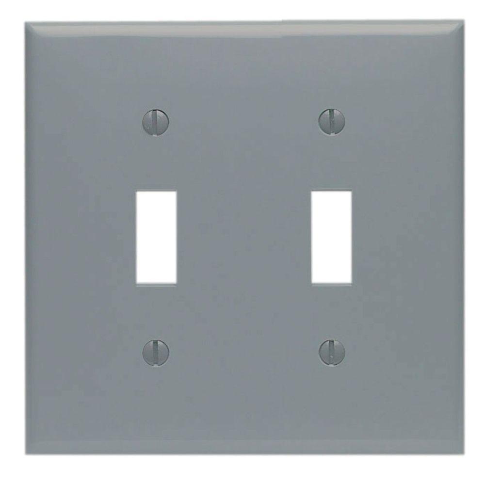 2-PK LEVITON IVORY JUMBO Surface Mount Triple Convenience Outlet 323-I NEW