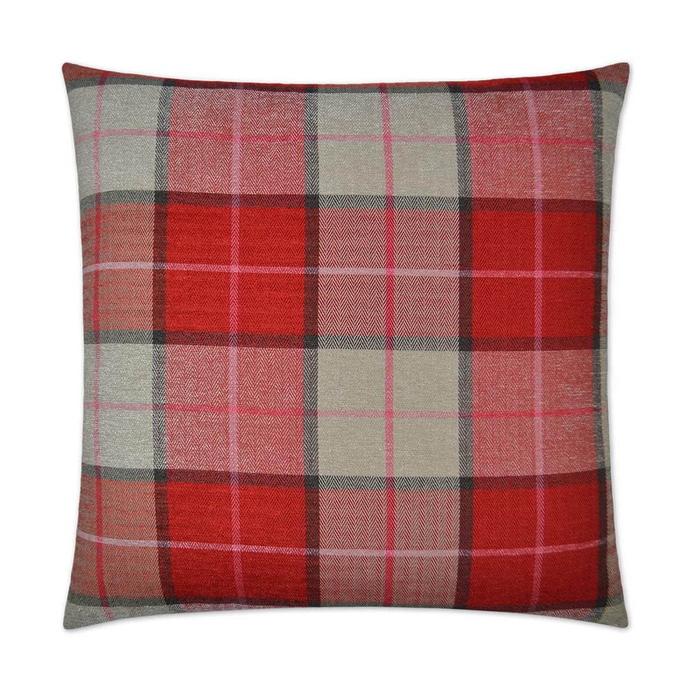 red tartan pillows