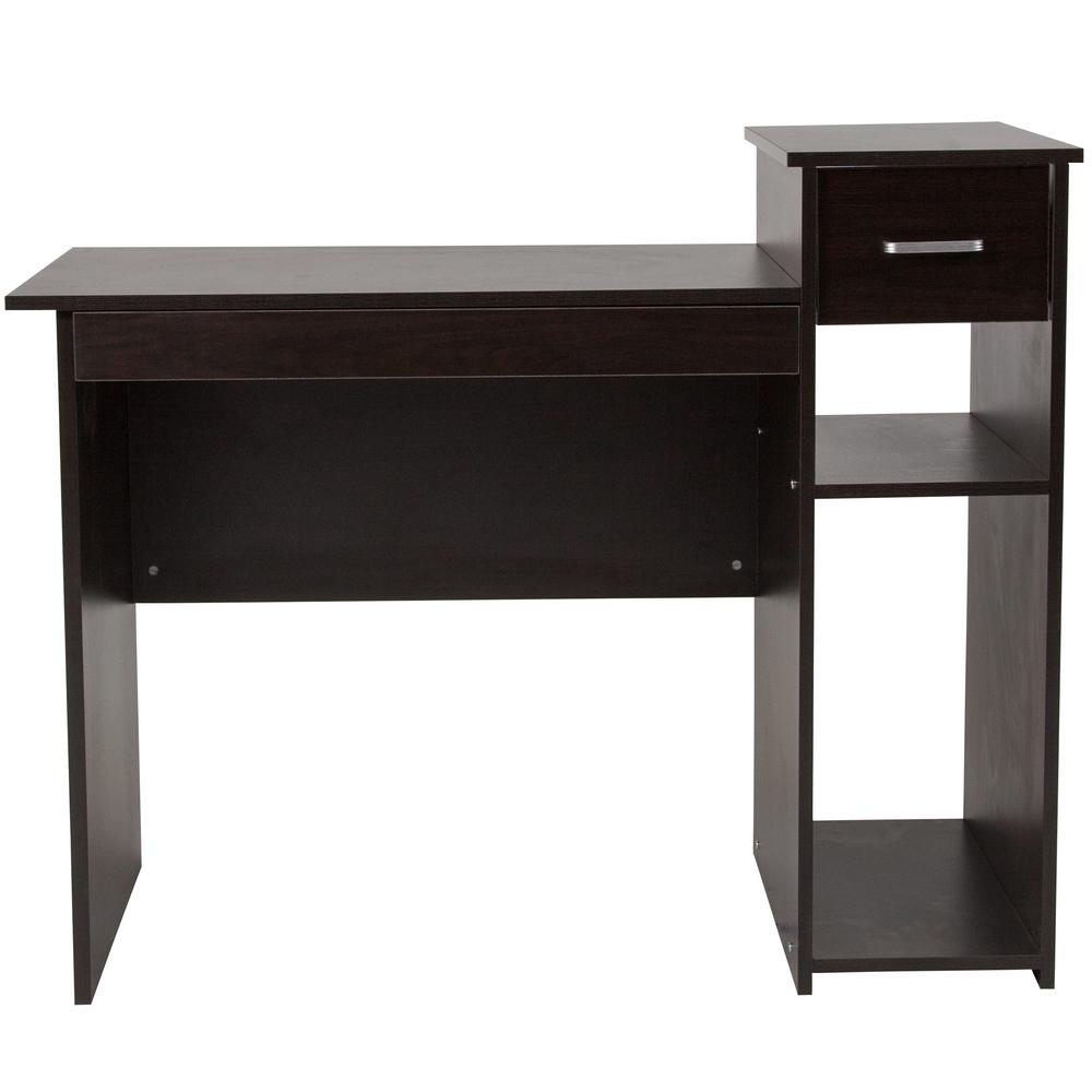 Flash Furniture 42 In Espresso Rectangular 1 Drawer Computer Flash Furniture 42 In Espresso