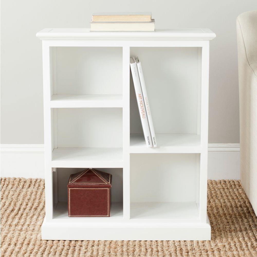 Safavieh Maralah White Open Bookcase Amh6634b The Home Depot