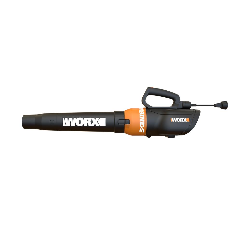 Worx TURBINE 110 MPH 400 CFM 7.5 Amp Electric BlowerWG516 The Home Depot