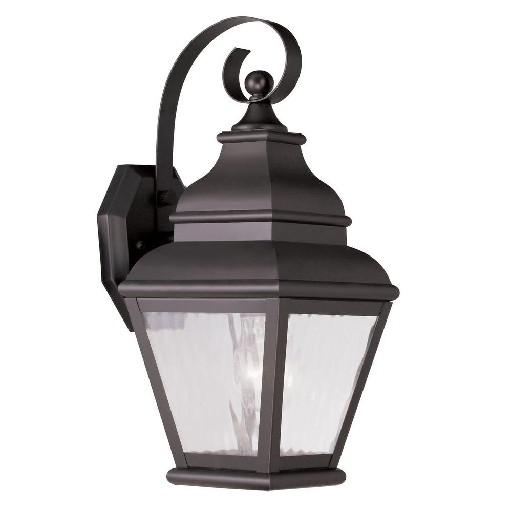 Livex Lighting Providence Wall-Mount 1-Light Bronze Outdoor ...