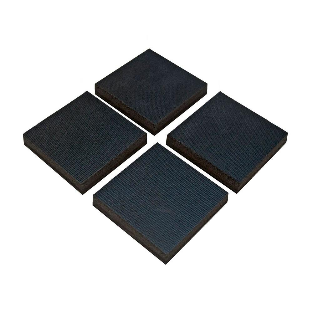 KE Shake Away 4 in. x 4 in. x 3/4 in. Black Utility Control Pads in