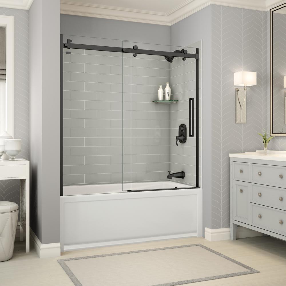 MAAX Utile Metro 32 in. x 60 in. x 81 in. Bath and Shower Combo in Soft ...