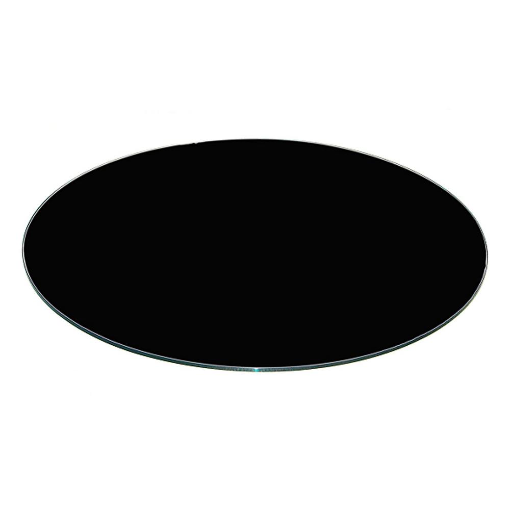 32 Inch Black Round Glass Table Top Back Painted 3 8 Thick Flat Edge Polished Tempered