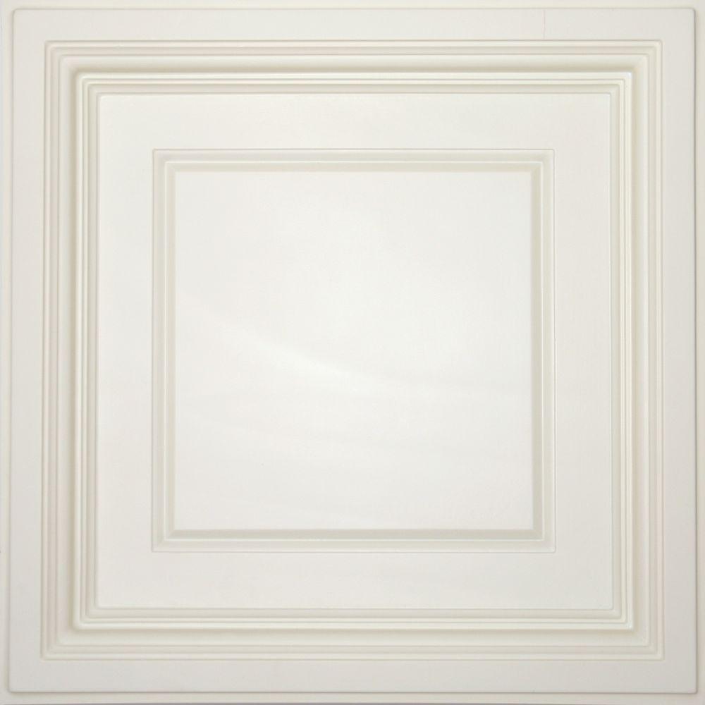 Ceilume Madison Sand 2 Ft X 2 Ft Lay In Coffered Ceiling Panel Case Of 6