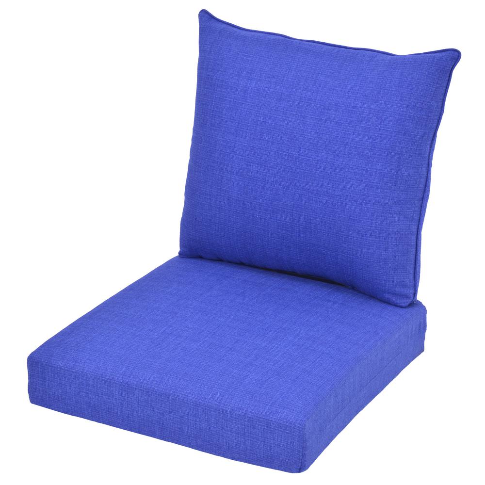Plantation Patterns Llc Knife Edge Mariner Outdoor Cushions Mariner 2 Piece Deep Seating Outdoor Lounge Chair Cushion