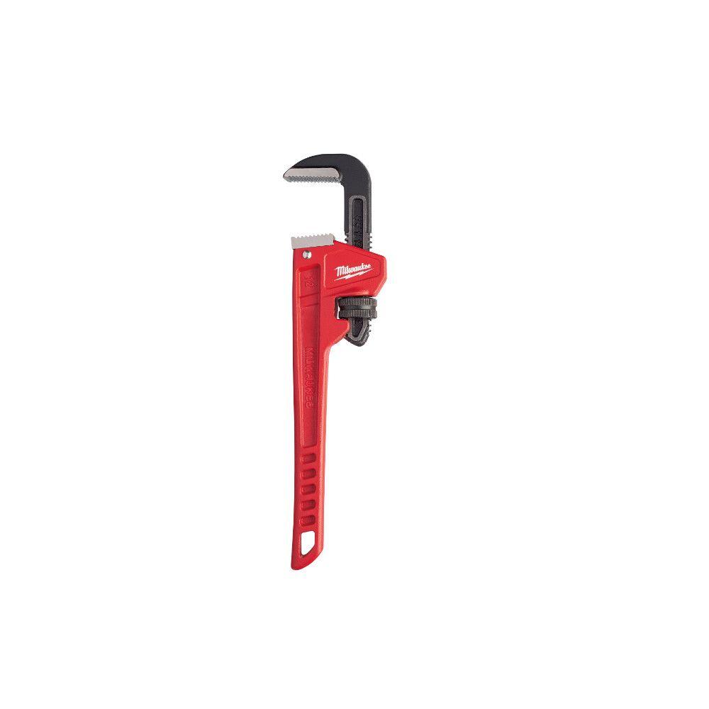 Milwaukee 12 in. Steel Pipe Wrench48227112 The Home Depot