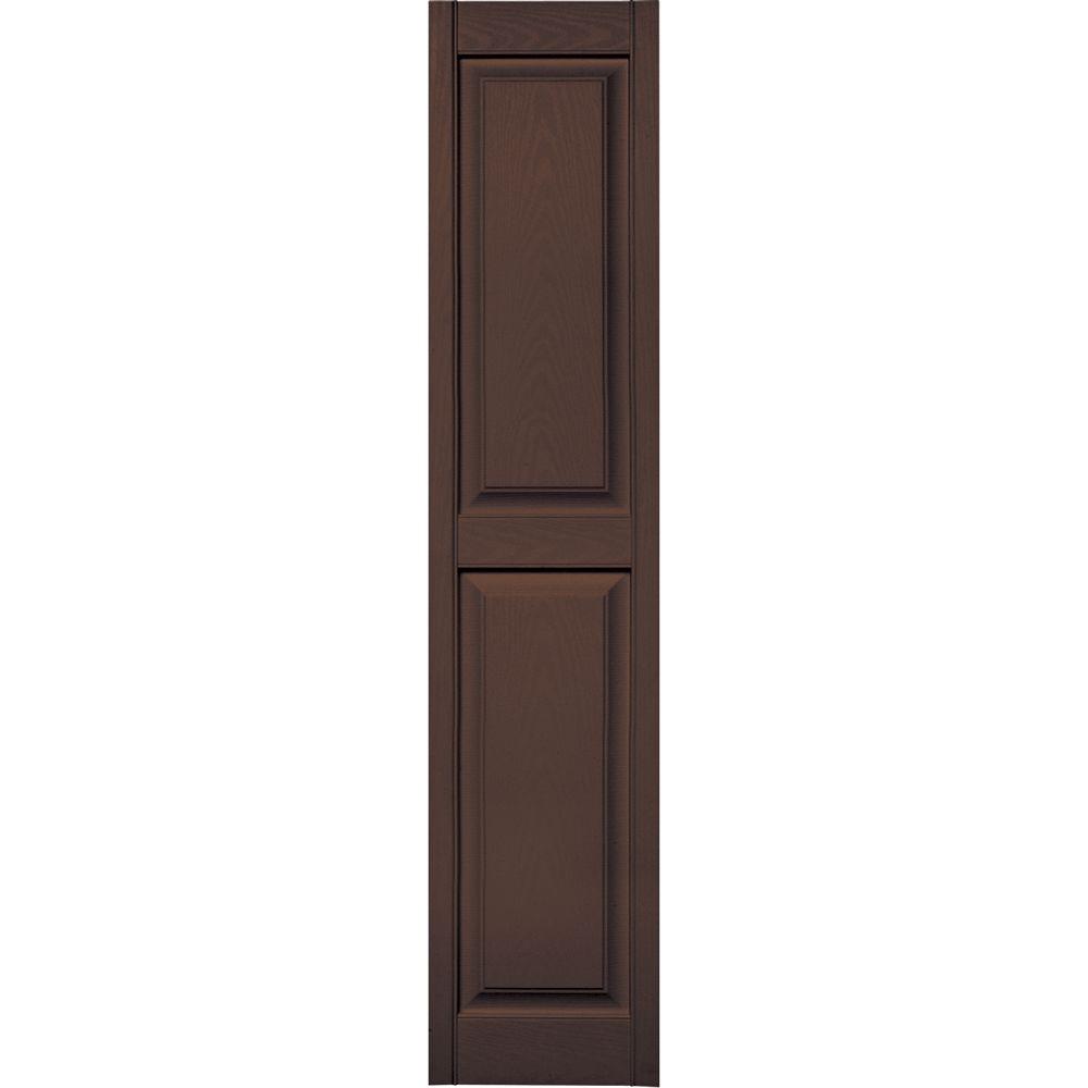 Builders Edge 15 in. x 71 in. Raised Panel Vinyl Exterior