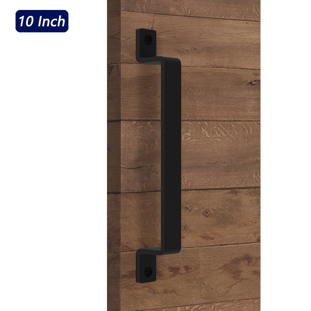 Delaney 7-3/4 in. Black Barn Door Hardware 036 Round Pull Handle-BD0364