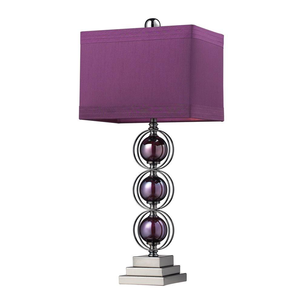 purple bedside lamps