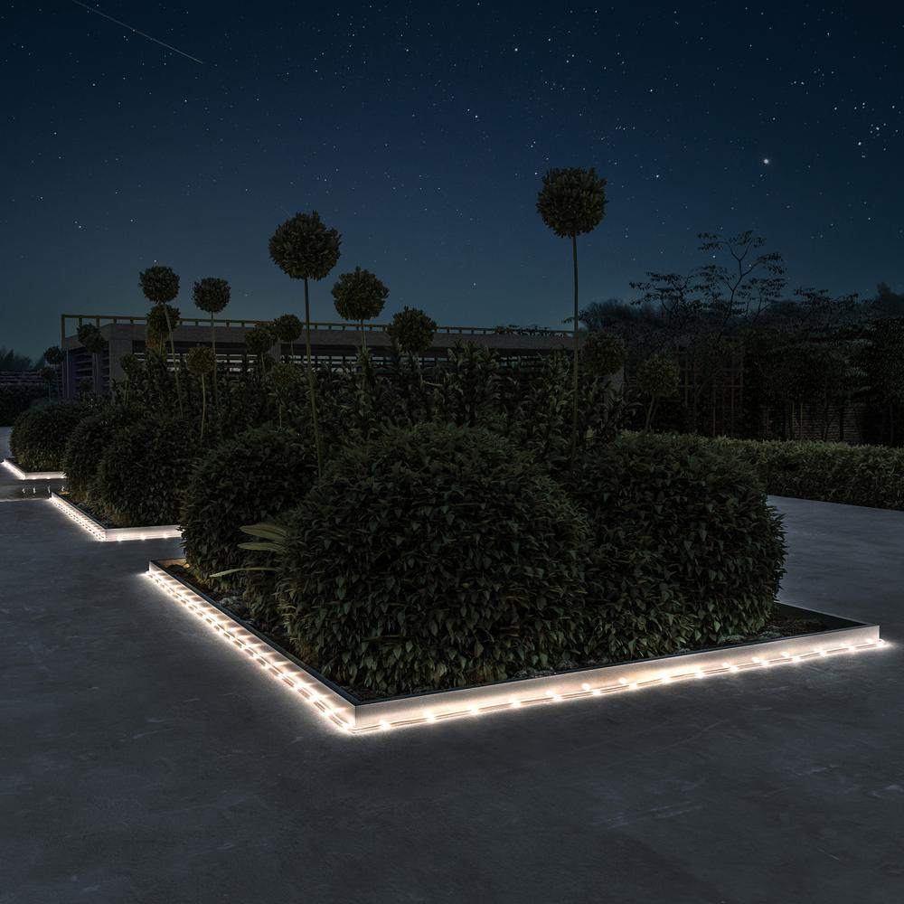 Pure Garden 100 Light 39 Ft Warm White Integrated Led Solar Rope Warm White Integrated Led Solar Rope