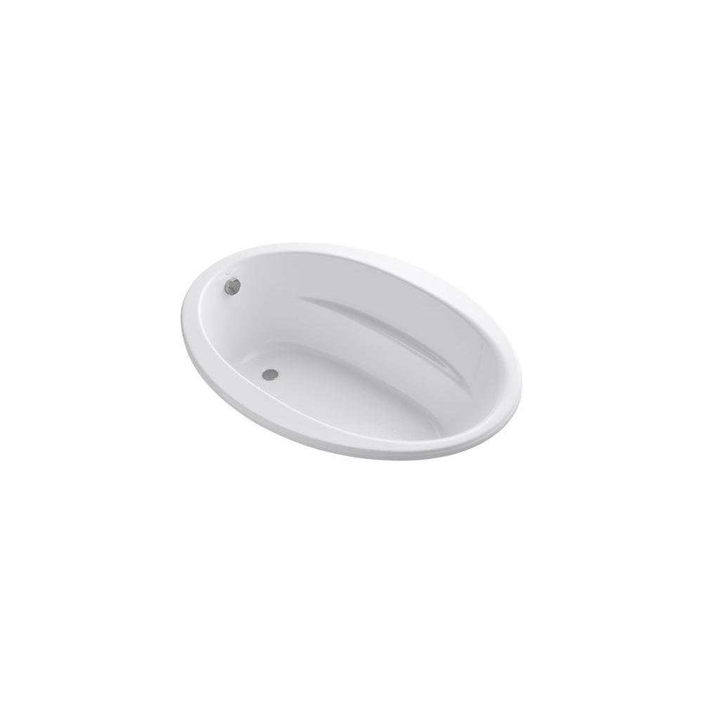 KOHLER Sunward 5 ft. Reversible Drain Acrylic Soaking Tub in White